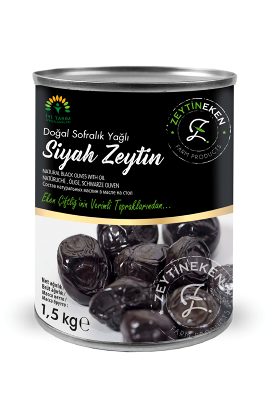 1,5 KG. SİYAH ZEYTİN S       (4 ADET !!!!!)