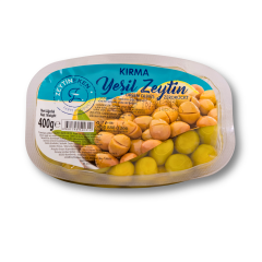 400 G. VAKUM YEŞİL KIRMA ZEYTİN